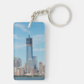 New York, New York. Manhattan City Skyline Sleutelhanger (achterkant)