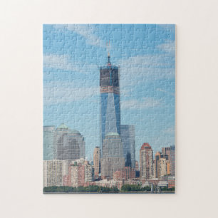 New York, New York. Manhattan stads silhouet Legpuzzel