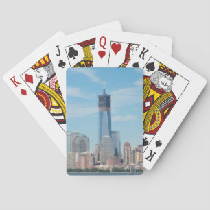 New York, New York. Manhattan stads silhouet Pokerkaarten