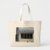 New York, New York Restaurant Diner Grote Tote Bag (Voorkant)