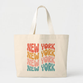 New York New York Retro Style Canvas tas
