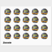 New York, New York Ronde Sticker (Vel)