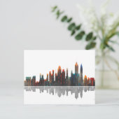 New York New York Skyline Briefkaart (Staand voorkant)