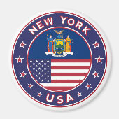 New York, New York sticker, telefooncel, tas Magneet (Voorkant)