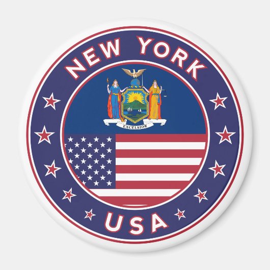 New York, New York sticker, telefooncel, tas Magneet (Voorkant)