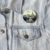 NEW YORK, NEW YORK-toets Ronde Button 5,7 Cm (In situ)