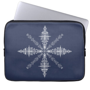 New York, New York Verborgen Woorden en Afbeelding Laptop Sleeve