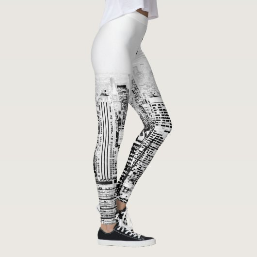 New York, New York (zwart-wit panorama) Leggings (Rechts)