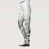 New York, New York (zwart-wit panorama) Leggings (Links)