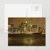 New York Night Briefkaart (Voorkant / Achterkant)