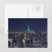 New York night skyline Briefkaart (Voorkant / Achterkant)