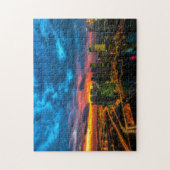 New York Night Skyline Foto Legpuzzel (Verticaal)