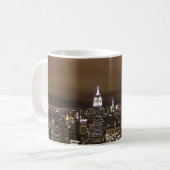 New York night skyline Koffiemok (Voorkant links)