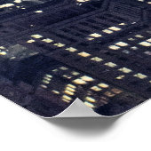 New York night skyline Poster (Hoek)