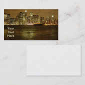 New York Night Visitekaartje (Voorkant / Achterkant)