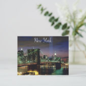 New York Nights Briefkaart (Staand voorkant)