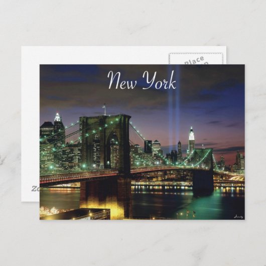 New York Nights Briefkaart (Voorkant / Achterkant)