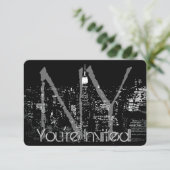 New York nodigt speciale New York RSVP uit Kaart (Staand voorkant)