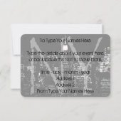 New York nodigt speciale New York RSVP uit Kaart (Achterkant)