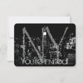 New York nodigt speciale New York RSVP uit Kaart (Voorkant)