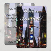 New York nodigt speciale New York RSVP uit Kaart (Voorkant / Achterkant)