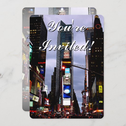 New York nodigt speciale New York RSVP uit Kaart (Voorkant / Achterkant)