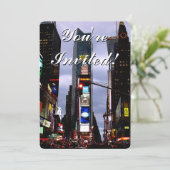 New York nodigt speciale New York RSVP uit Kaart (Staand voorkant)