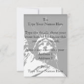 New York nodigt speciale New York RSVP uit Kaart (Achterkant)