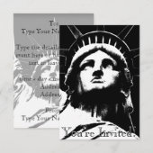 New York nodigt speciale New York RSVP uit Kaart (Voorkant / Achterkant)