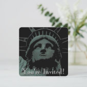 New York nodigt speciale New York RSVP uit Kaart (Staand voorkant)