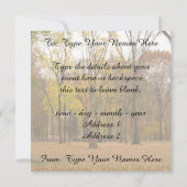 New York nodigt speciale New York RSVP uit Kaart (Achterkant)