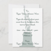 New York nodigt speciale New York RSVP uit Kaart (Achterkant)