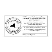 New York notaris publieke erkenningsstempel Zelfinktende Stempel (Design)