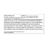 New York Notary Erkenning Zelfinktende Stempel (Design)