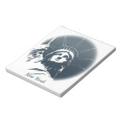 New York Notepad - Aangepast beeld van de Vrijheid Notitieblok (Linkerzijde)