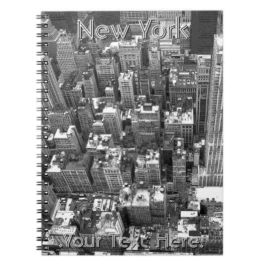 New York Notitieboek Personalized NY Souvenir Jour (Voorkant)