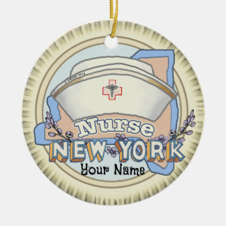 New York Nurse Keramisch Ornament