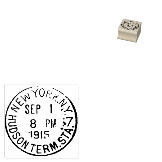 New York, NY 1915 Postannulering Rubberstempel (Gestempeld)