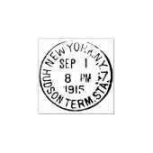 New York, NY 1915 Postannulering Rubberstempel (Afrduk)