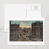 New York, NY - Broadway & Amsterdam Avenue Briefkaart (Voorkant / Achterkant)