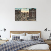 New York, NY - Broadway & Amsterdam Avenue Canvas Afdruk (Insitu (Slaapkamer))