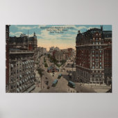 New York, NY - Broadway & Amsterdam Avenue Poster (Voorkant)