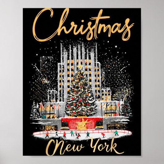 New York Ny Christmas Girl Trip Matching Poster (Voorkant)