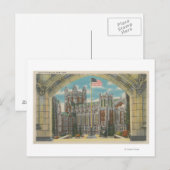 New York, NY - City College Uitzicht van Vlag Briefkaart (Voorkant / Achterkant)