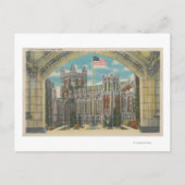 New York, NY - City College Uitzicht van Vlag Briefkaart (Voorkant)