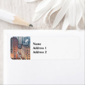 New York NY - Cluster of Skyscrapers c1900 Etiket (Insitu)