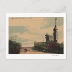 New York, NY - De Belvedere in Central Park Briefkaart