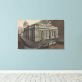 New York, NY - Grand Central Station Uitzicht Canvas Afdruk (Insitu (Houten vloer))