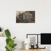 New York, NY - Grand Central Station Uitzicht Poster (Thuiskantoor)