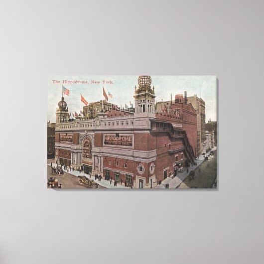 New York, NY - Het hippodrome Canvas Afdruk (Voorkant)